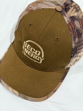 Realtree Olive Brown Camo SECO Energy Logo Hat